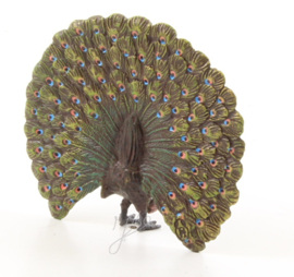 Een Weense stijl bronzen beeld van een pauw