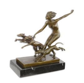 Een bronzen sculptuur GENOEMD SPRING FROLIC