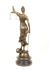 Bronzen Vrouwe Justitia