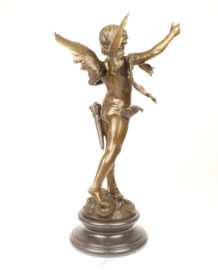 Bronzen beeld de engel