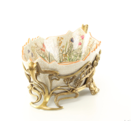 Bronzen porseleinen plantenbak - Een elegante toevoeging aan elk interieur
