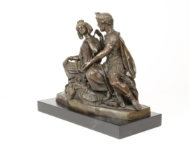 Klassiek Bronzen beeld keizerlijk echtpaar
