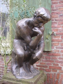 bronzen beeld ´de denker´naar August Rodin
