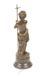 Bronzen kleine Gods aanbidder