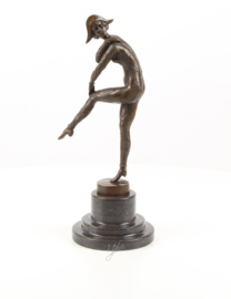 Bronzen harlequinade ballet danser