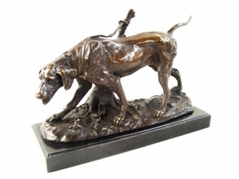 Bronzen honden beelden