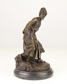 Fraaie bronzen beeld van kozak (COSSACK)