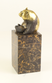 Gedetailleerd Bronzen panda beertje
