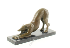 Bronzen beeld van een Greyhound
