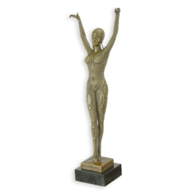 Bronzen sculptuur Dourga