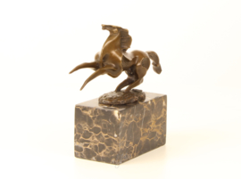 Bronzen abstracte beeld van een paard