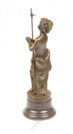 Bronzen kleine Gods aanbidder