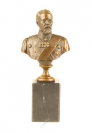 EEN BRONZEN BUSTE VAN MINISTER SERGEJ Y. WITTE