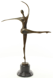 Abstracte bronzen danseres