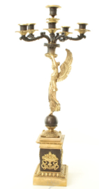 6 armig Bronzen kandelaar
