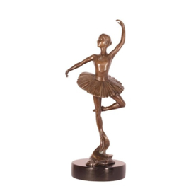 Bronzen beeldje van een ballet danseres