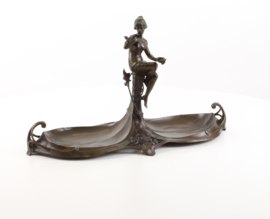 Bronzen art nouveaun dubbel tafeltje