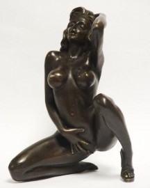 Bronzen sexy erotische vrouw