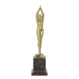 ​Gepolijst bronzen beeld Starfish