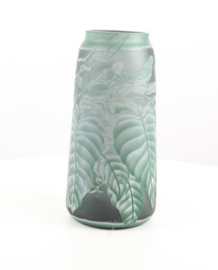 Cameo glasvaas frisgroene bladeren
