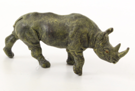 Een Weense stijl bronzen beeld van een neushoorn