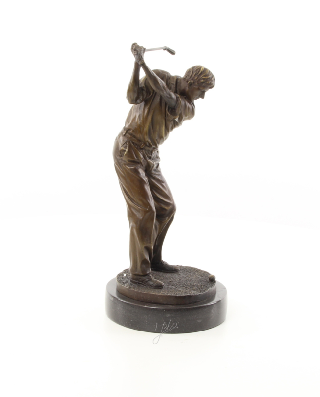 Jasje Betsy Trotwood Dominant bronzen beeld van een golfer | SPORTBEELDEN ▽ | Bronzen Beelden Discounter  Tomschoice