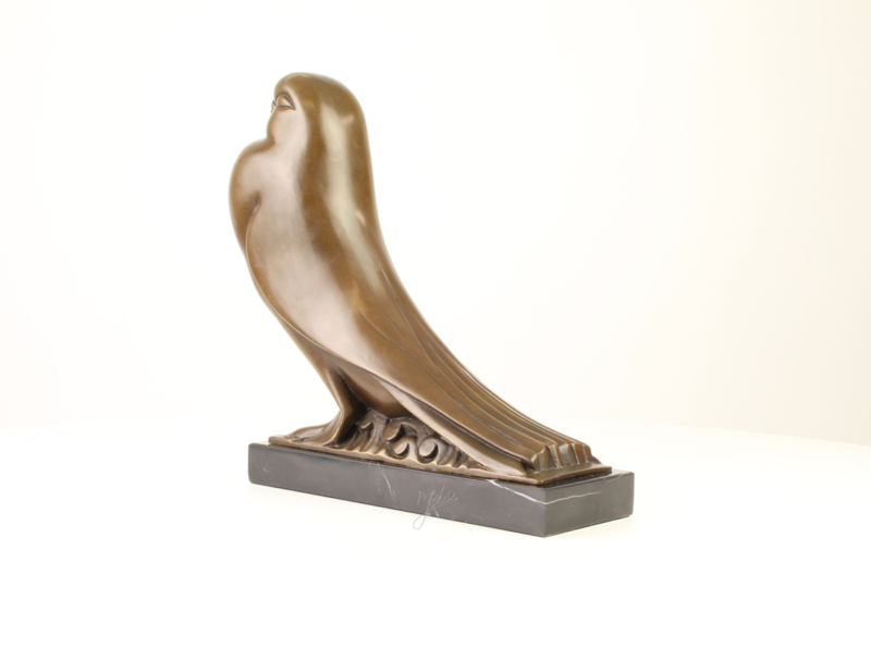 Collega overdracht Praktisch Brons beeld art Deco van een duif | "bronzen vogelbeelden van hoge  kwaliteit" | Bronzen Beelden Discounter Tomschoice