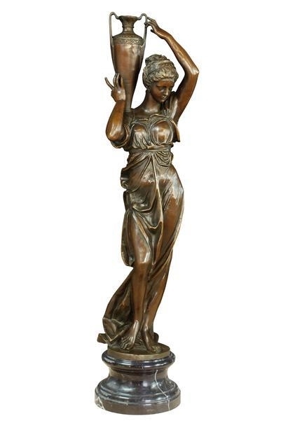 Absorberend pensioen Senator Bronzen beeld van een Hebe met urn | BRONZEN MYTHOLOGIEËN BEELDEN ▽ | Bronzen  Beelden Discounter Tomschoice