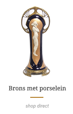 Brons met porselein artikelen