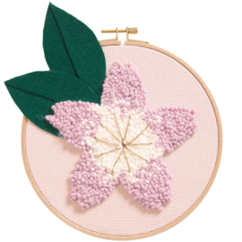 Punch Needle Kit - Cherry Blossom Leaf Green
