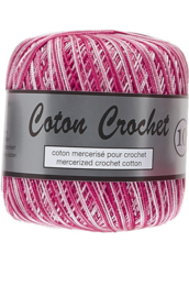 Coton Crochet 10 - Multi colour Pink 419
