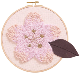 Punch Needle Kit - Cherry Blossom Leaf Brown