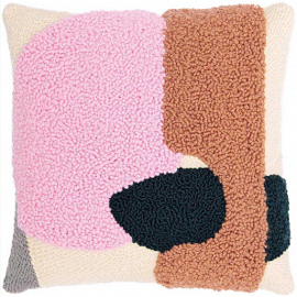 Rico Design Punch Needle Kit - Pillow - Candy Pink