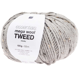 Mega Wool Chunky Tweed - Grey