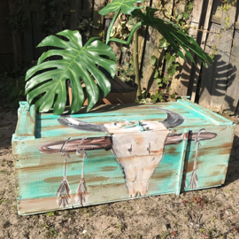 Hand -painted trunk