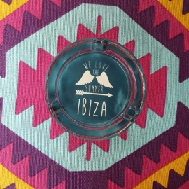 Mini Ibiza asbak donkerblauw