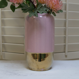 Vase Pink/Gold