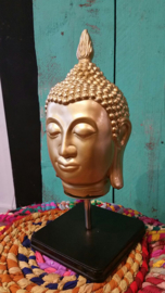 Buddha hoofd goud