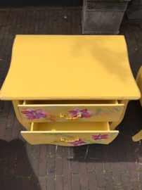 Bedside table yellow