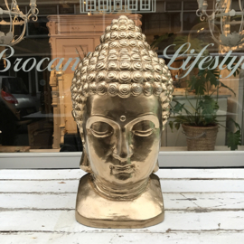 Golden buddha head