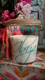 Memories of Ibiza candle - White