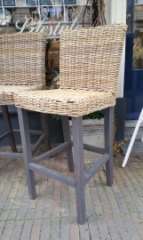 Wicker stool set