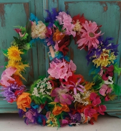 Peace teken bloemen diameter 100 cm