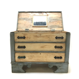 Wooden box with drawers