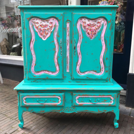 Turquoise cabinet