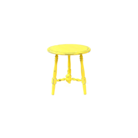 Yellow hand painted table