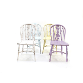 Pastel chairs set per 4 available