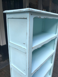 Hand-painted cabinet turquoise