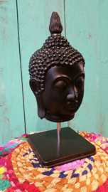 Buddha hoofd zwart