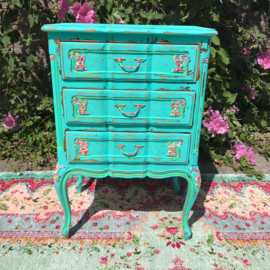 Turquoise cabinet